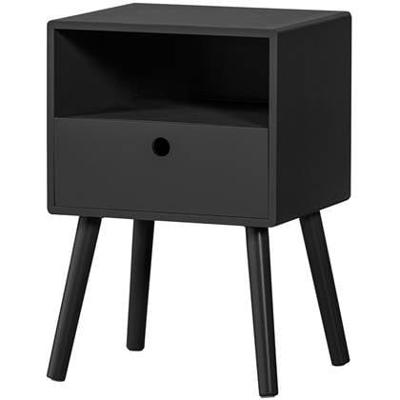 WOOOD Nachtkastje 'Ozzy' kleur Zwart