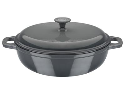 Kookpot met Deksel GSW Grijs Crème Roestvrij staal Ø 30 cm