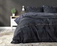 RoyalTextile - Pablo Dekbedovertrek Katoen - Zwart/Paars - 240 x 220 - thumbnail