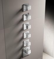 Hotbath Mate Afbouwdeel High Flow Met 5 Stopkranen Vierkant Geborsteld Nikkel - thumbnail