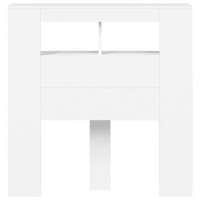 Hoofdeinde met LED 100x18,5x103,5 cm bewerkt hout