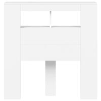 Hoofdeinde met LED 100x18,5x103,5 cm bewerkt hout - thumbnail