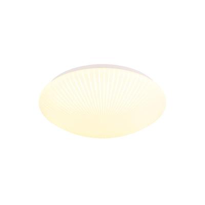 Searchlight PlafonniereMalta Ø 40cm streep - 3-staps CCT - 23381-40WH