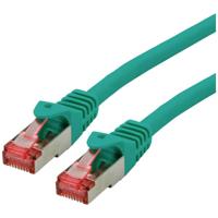 ROLINE patchkabel Cat.6 S/FTP (PiMF), componentniveau, LSOH, groen, 0,3 m - thumbnail
