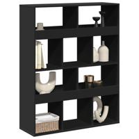Kamerscherm 100x33x125,5 cm bewerkt hout zwart - thumbnail