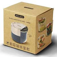 Zwarte+Blum Glazen Lunchpot Groot - Ø120mm - Leisteen - thumbnail