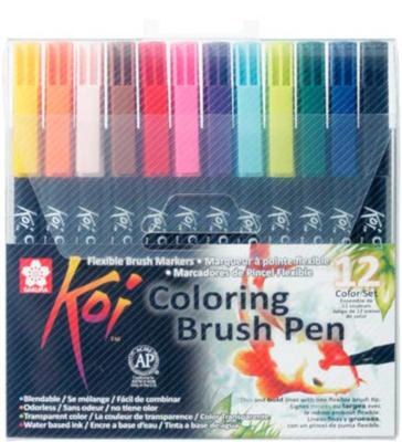 Sakura koi color brush penseelstiften set, 12dlg. Sakura koi color brush penseelstiften set, 12dlg.