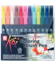 Sakura koi color brush penseelstiften set, 12dlg. - thumbnail