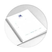 Oxford Boho Chic spiraalblok, ft A5, 120 bladzijden, geruit 5 mm, geassorteerde kleuren - thumbnail