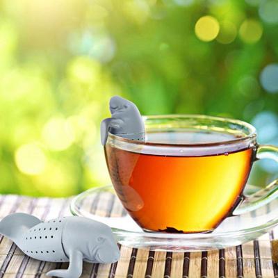 Schattige Manatee Infuser siliconen thee Strainers (grijs) Schattige Manatee Infuser siliconen thee Strainers (grijs)