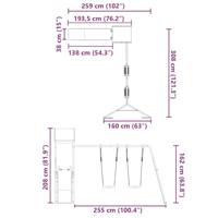 Speelhuis geïmpregneerd grenenhout - thumbnail