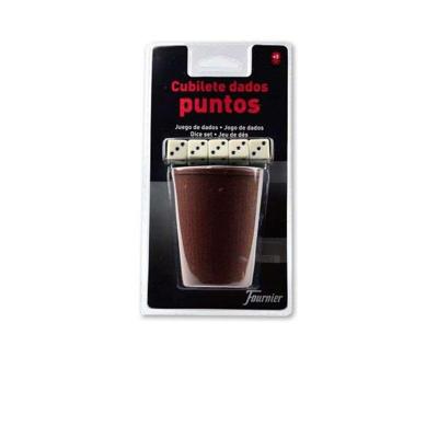 Beker met Poker Dobbelstenen Fournier 130012244 Beker met Poker Dobbelstenen Fournier 130012244