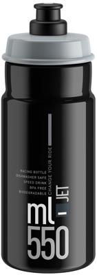ELITE bidon "jet plus" bottle jet plus 550ml black/grey