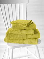 De Witte Lietaer Helene Handdoekenset met washanden Warm Olijf, 6 delig - thumbnail