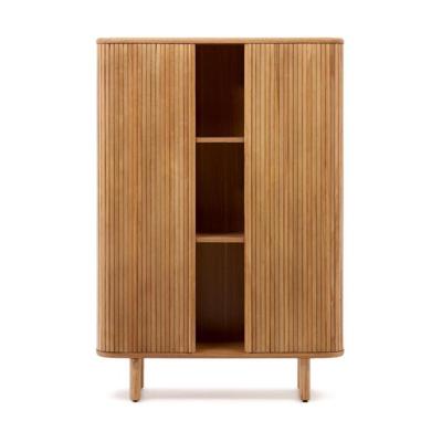 Kave Home Opbergkast 'Mailen' Essenhout, 140 x 110cm, kleur Naturel