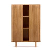 Kave Home Opbergkast 'Mailen' Essenhout, 140 x 110cm, kleur Naturel - thumbnail