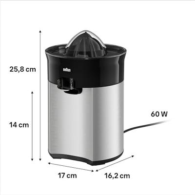 Braun CJ5050BK Citruspers Zwart - thumbnail