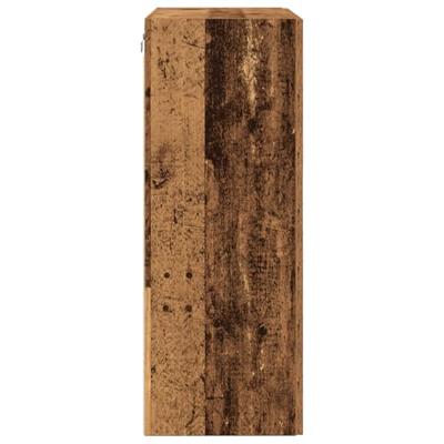 Wandkast Wandgemonteerd Oud hout 69.5 x 34 x 90 cm Bewerkt hout