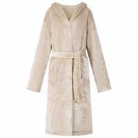 VidaXL Badjas hoodie beige xxxl flanel - thumbnail