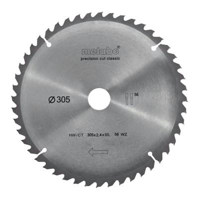 Metabo Cirkelzaagblad "Precision Cut" HW/CT Ø 305 mm, 56 WZ 5°neg - 628064000
