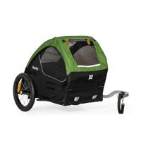 Burley Tail Wagon Hondenmand Zwart, Groen - thumbnail