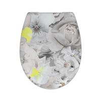 Toiletzitting Cedo Gardeners Bliss Softclose Grijs Geel - thumbnail