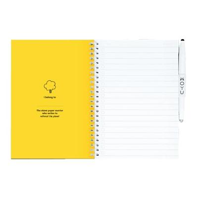 MOYU Uitwisbaar notitieboek - hardcover a5 - flower vibes