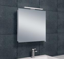 Spiegelkast Wiesbaden met Led Verlichting 60x60 Aluminium Spiegelkast Wiesbaden met Led Verlichting 60x60 Aluminium