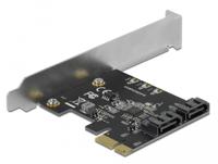 DeLOCK 2 port SATA PCI Express Card adapter - thumbnail