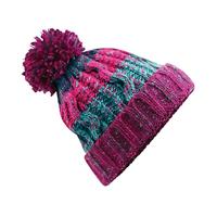 Beechfield CB486 Corkscrew Pom Pom Beanie - Retro Blues - One Size - thumbnail
