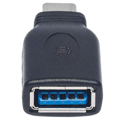 Manhattan USB 3.2 Gen 1 (USB 3.0) Adapter [1x USB 3.2 Gen 2 stekker C (USB 3.1) - 1x USB 3.2 Gen 2 bus A (USB 3.1)] Adapter USB-C Stecker auf USB A Buchse USB