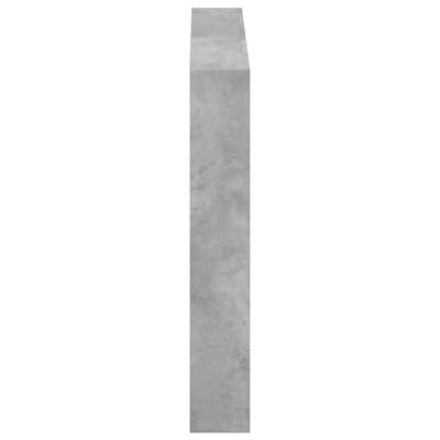 Hoofdbordkast met LED-verlichting 100x17x102 cm betongrijs Hoofdbordkast met LED-verlichting 100x17x102 cm betongrijs