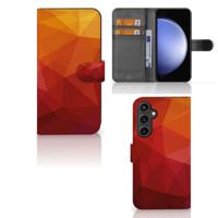 Book Case voor Samsung Galaxy S23 FE Polygon Red - thumbnail