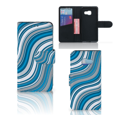 Samsung Galaxy A3 2017 Telefoon Hoesje Waves Blue Samsung Galaxy A3 2017 Telefoon Hoesje Waves Blue
