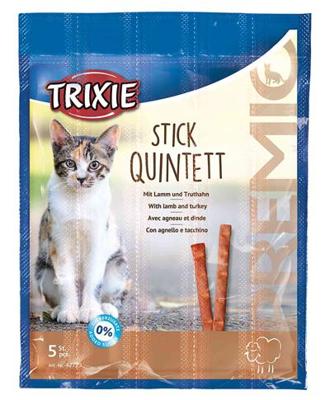 TRIXIE PREMIO STICK QUINTET GEVOGELTE / LEVER 24X5X5 GR