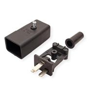 Bachmann 915.175 Apparaatstekker (koud) Stekker Totaal aantal polen: 2 16 A Zwart 1 stuk(s) - thumbnail