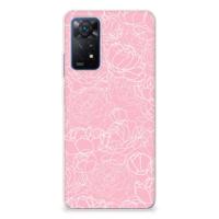 Xiaomi Redmi Note 11 Pro 5G | TPU Case | White Flowers - thumbnail