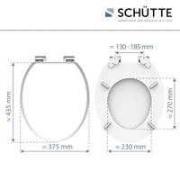 Schutte MDF WC-bril SPIRIT WHITE met soft-close | wit mat
 80101 - thumbnail