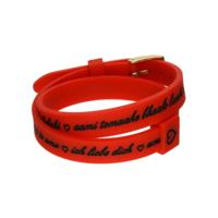 il mezzometro I LOVE YOU GOLD - BRACCIALE IN SILICONE/SILICONE BRACELET Dames armband - thumbnail
