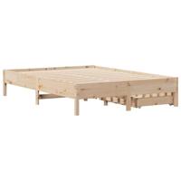 Bedframe zonder matras massief grenenhout 140x200 cm - thumbnail
