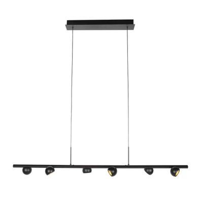 Steinhauer 6-lichts hanglampMarcadore recht zwart - 4137ZW