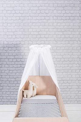 Jollein Sluier babybed vintage 155 cm Wit Jollein Sluier babybed vintage 155 cm Wit