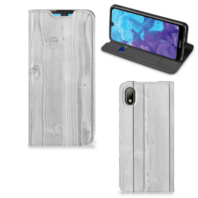 Huawei Y5 (2019) Book | Wallet Case | White Wood Huawei Y5 (2019) Book | Wallet Case | White Wood
