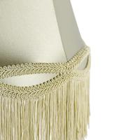 QAZQA Klassieke tafellamp messing met granny kap groen 30 cm - Simplo - thumbnail