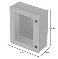 Bopla Polysafe PS 652 T Schakelkast 600 x 500 x 230 Polyester Grijs-wit (RAL 7035) 1 stuk(s) - thumbnail