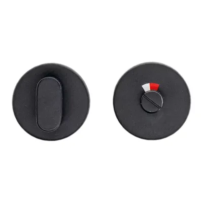 Hdd Pro WC Garnituur Rond Shape Zwart Tige 120 Mm