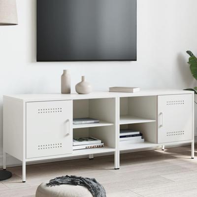 Tv-meubelen 2 st 68x39x50,5 cm staal wit