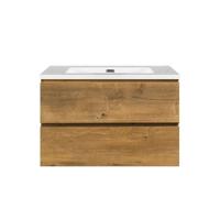 Onderkast badkamermeubel Tieme mat eiken 80x50x48cm - thumbnail