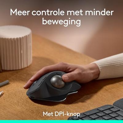 Logitech MX Ergo S muis Kantoor Rechtshandig RF-draadloos + Bluetooth Optisch 2048 DPI Logitech MX Ergo S muis Kantoor Rechtshandig RF-draadloos + Bluetooth Optisch 2048 DPI