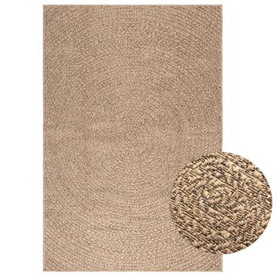 VidaXL Vloerkleed zizur binnen en buiten 120x170 cm jute look VidaXL Vloerkleed zizur binnen en buiten 120x170 cm jute look